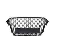 Front Grille Panel Replacement Compatible With For A4 S4 B8.5 2013 2014 2015 2016 Car Front Glossy Black Bumper Radiator Center Mesh Grille