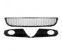 Front Grille Panel Replacement Compatible With Jetta For Golf For MK6 2009 2010 2011 2012 2013 Front Lower Fog Light Air Inlet Mesh Grills Assembly Black Body Kit