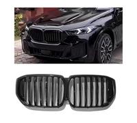 Front Grille Racing Grill Compatible For BMW G05 LCI X5 2023-2024 Single Slat Style Black Car Upper Bumper Hood Mesh Grid With Camera Hole