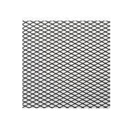 Front Grille Universal 100x33cm Diamond Hole Aluminium Racing Car Bumper Grille Grill Mesh Net Vent Black Silver Red Blue Tuning Kidney Grill(Black Diamond 4x8mm)