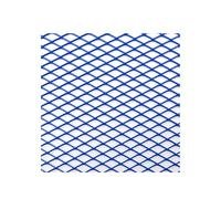 Front Grille Universal 100x33cm Diamond Hole Aluminium Racing Car Bumper Grille Grill Mesh Net Vent Black Silver Red Blue Tuning Kidney Grill(Blue Diamond 6x12mm)