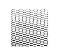 Front Grille Universal Protector 100x33cm Aluminium Racing Car Bumper Grille Grill Mesh Net Vent Black Silver Red Blue Tuning Kidney Grill(BK Hexagon 8x26mm)
