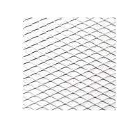 Front Grille Universal Protector 100x33cm Aluminium Racing Car Bumper Grille Grill Mesh Net Vent Black Silver Red Blue Tuning Kidney Grill(Sil Diamond 10x20mm)