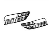 Front Grilles For A3 For Hatchback 2013 2014 2015 2016 Honeycomb Mesh Style Front Bumper Fog Lamp Cover Grills Fog Light Grille Black & Silver