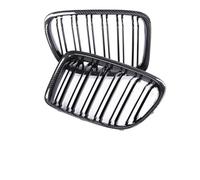 Front Grilles For BMW For X1 E84 2009-2016 Front Kidney Bumper Grille Cover Refiting Facelift Grill Carbon Look Replcement Parts Front Kidney Grille(Dual carbon look)