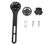 Front Handlebar Mount Aluminum Alloy Cycling Computer Mount, High Stability Front Riding Computer Bracket with Camera Adapter and Light Clip Compatibility for Road