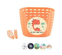 Front Handlebars Waterproof Rear Bike Basket Bicycles Basket With Fastens Strap For Boy Girl Bike Wicker Basket
