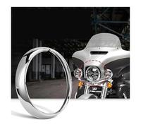 Front Head Lamp Guard For Touring Road King Electra Glide For Street Motorcycle 7" Headlight Headlamp Trim Ring Visor Light Cover Motorcycle Headlight Cover(Black)