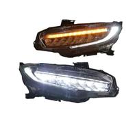 Front Head light Assembly Compatible With Civic 10TH Gen Sedan Coupe Hatchback 2016 2017 2018 2019 2020 2021 Front Bumper Headlamp DRL Turn Signal Headlight(Headlights)