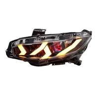 Front Head light Assembly Compatible With Civic Hatchback 2016 2017 2018 2019 2020 2021 Headlight Assembly Projector Start-up Animation Car Lights No RGB(Left)