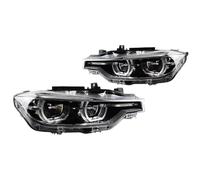 Front Head light Assembly Compatible With F30 F35 320i 318i 325i 2013 2014 2015 DRL Angel Eye Front Lamps Headlights Tuning Signal Light Headlamp Assembly(Ordinary)