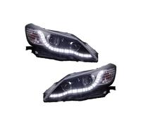 Front Head light Assembly Compatible With Toyota For Mark X For Reiz 2010 2011 2012 2013 Front Headlights DRL Turn Signal High Beam Projector Lens Driving Light(White)