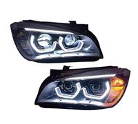 Front Head light Assembly Compatible With X1 E84 F49 2010 2011 2012 2013 2014 2015 DRL Angel Eye Front Lamp High Beam Headlight Assembly Automotive Accessories(Ordinary)