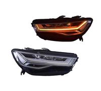 front headlamp assembly Compatible With A6 C7 2012 2013 2014 2015 2pcs Head Lamp Headlights DRL Turn Signal High Beam Angel Eye Projector Lens