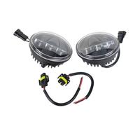 Front Headlamp For Road For King For Electra For Glide For Softail 1 Pair Motorcycles 4-1/2" 4.5" LED Fog Light Passing Projector Lamp Motorbike Headlights(Black)