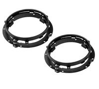 Front Headlight 7 Inch for FLD for Touring for Softail 1991-2013 Motorcycle Round Mounting Bracket Ring 7" Led Headlight Bracket Stainless Steel(2pcs Black)