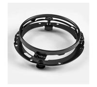 Front Headlight 7 Inch LED Round Headlight Ring Mounting Bracket for Wrangler for JK 2007 2008 2009 2010 2011 2012 2013 2014 2015 2016 with 7"(Black 1PCS)