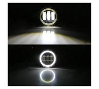 Front Headlight Car DRL Fog Driving Lamp LED Lens Angel Eye Fog Light For For Focus For Fusion For Fiesta For Ranger For C-Max For Transit For Tourneo Headlights(White and White)