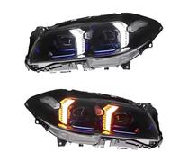 Front Headlight Compatible With For 535i 530i F10 Headlight 2011 2012 2013 2014 2015 2016 2017 Front Light Upgrade F10 Headlamp Headlights 2pcs(3000K Golden)