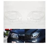 Front Headlight Cover For Mercedes For Benz For Smart For Fortwo For Forfour 2016-2019 Headlamp Cover Car Headlight Lens Replacement Front Lamp Auto Shell Car Front Headlights(Pair)