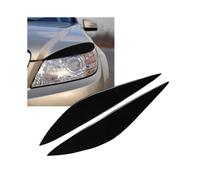 Front Headlight Eyebrow Trim Soft Plastic Replacement for Mercedes-Benz W204 Pre-Facelift 2008 2009 2010 2011 Glossy Black