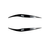 Front Headlight Eyelid Eyebrow Trim Cover For Ford Fiesta MK6.5/7.5 2013-2017,Anti-Scratch Car Headlamp Headlight Eyebrow Stickers Trim Accessories,A-Black