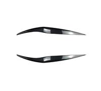 Front Headlight Eyelid Eyebrow Trim Cover For Ford Fiesta MK6.5/7.5 2013-2017,Anti-Scratch Car Headlamp Headlight Eyebrow Stickers Trim Accessories,B-Carbon Fiber