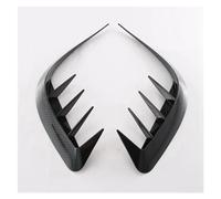 Front Headlight Eyelid Eyebrow Trim For Toyota for Harrier Venza 2020+ Car Carbon Fiber Front Bumper Splitter Spoiler Covers Trim Fog Lights Eyebrow Wind Knife