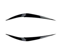 Front Headlight Eyelid For BMW For X1 F48 18i 18d 20i 20d 25i 25d 25e x-Drive 2015-2022 2pcs ABS Glossy Car Evil Headlight Eyebrows Eyelid 3D Sticker Trim