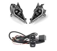 Front Headlight For ATV LED DRL Headlight For Raptor 700 700R For YFZ450R For YFZ450 For YFZ450X For Wolverine 450 2006-2024 2025 Turn Signal Lights Motorcycle Headlight(E24 light and Switch)
