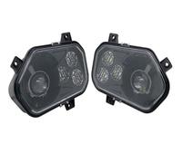 Front Headlight For Polaris For RZR For Side X For Sides For Sportsman 800 900 570 H4 12-13 Headlight For ATV Headlamp ATV LED Headlight Left Right(2 PCS black)