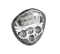Front Headlight For Victory For Cross For Country For Kingpin For Vegas For Victoria Motorcycle Headlamp Accessories Chrome Black 60W LED Motorcycle H4 Headlights Motorcycle Headlight(1PCS CHROME)