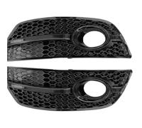 Front Headlight Grille Cover Car Front Bumper Fog Light Cover Honeycomb Grille Grill Glossy Black For Q5 2009 2010 2011 2012 Car Accessories
