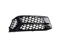Front Headlight Grille Cover For A3 2017 2018 2019 2020 Honeycomb fog lamp frame hollow grille under the net Black Bright Car Accessories