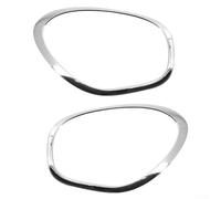 Front Headlight Lamp Bezel Trim Left Right For Mini Cooper R60 R61 | 2011-2016, Chrome Finish ABS Plastic Cover Decoration, Quality Exterior Mouldings And Trim Parts Replacement Set