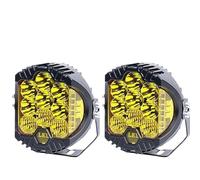 Front Headlight Motorcycle Headlights Auto Driving Light White Yellow LED Spotlight 3inch 5inch DRL Led Work Lamp For Niva For Lada For Offroad 4x4 For Jeep Headlamp Assembly(Yellow-3INCH-2PCS)