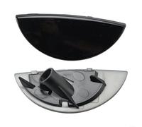 Front Headlight Washer Cover for BMW For Mini Cooper R50 R52 R53 2001-2006 Compatible with Factory Washer Nozzle Assembly OEM 63126922155 63126922156 (Black)