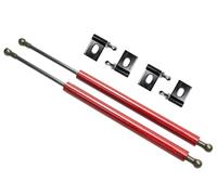 Front Hood Bonnet Gas Struts Lift Support Rods Shock Damper For Mitsubishi For Lancer For Evolution For EVO 7 8 9 2001-2008 WEFOLCC(Red carbon pattern)