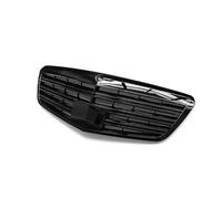 Front Hood Bumper Grille Compatible With Benz For S350 For S400 S65 S450 S500 S550 2010 2011 2012 2013 Car Front Bumper Grille Front Center Grille(Gloss Black)