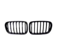 Front Hood Bumper Grille Compatible With BMW For X3 2010 2011 2012 2013 Car Front Single And Double Line Upper Bumper Hood Grilles Car Accessories(Single-Glossy Black)