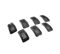 Front Hood Grill Grille 7Pcs Glossy Black/Chrome Car Front Bumper Kidney Mesh Grille For Cherokee 2019 2020 2021 2022 Accessories
