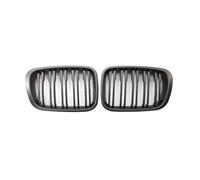 Front Hood Grill Grille Double-line Matte Black Car ABS Front Bumper Radiator Kidney Grille Gril For 3 Series E46 4 doors 1998 1999 2000 2001