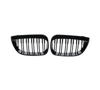 Front Hood Grille Glossy Black Car Front Kidney Grill Double Slat Grills For 1-Series E81 E87 5-door 2004 2005 2006 2007