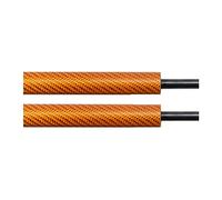 Front Hood Lift Struts Bonnet Lifter 195mm For Peugeot 406 For Coupe 1997 1998-2003 Carbon Fiber Auto Font Hood Bonnet Gas Struts Shock Struts Spring Lift Support Damper(Orange Carbon Fiber)