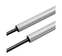 Front Hood Lift Struts Bonnet Lifter For Mustang MK6 6th For Shelby For EcoBoost 2015-2022 Front Hood Bonnet Modify Gas Struts Lift Support Rod Prop Gas Springs(Silver carbon fiber)