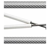 Front Hood Lift Struts Fits for Transit For Tourneo MK7 2007-2014 Front Bonnet Hood Modify Gas Struts Lift Support Shock Damper Absorber Car Front Bonnet Strut(Stainless Steel)(Silver carbon fibe