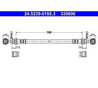 FRONT / INNER/ REAR BRAKE HOSE FITS: CITROËN DS3 1.6 RACING/1.6 THP 150/1.4 H