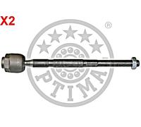 Front Inner Tie Rod Axle Joint 2x OPTIMAL Fits LANCIA Ypsilon 03-11 77362380