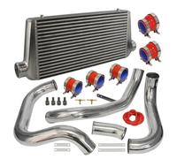 Front intercooler For Nissan Skyline R32 R33 R34 GTST RB20 RB25DET 93-98 Intercooler W/Aluminum Piping Pipe Kit Upgrade