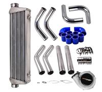 Front intercooler Universal Billet GT3582 GT35 Turbo T3 AR.70 AR.63 W/Intercooler + Pipes Hose